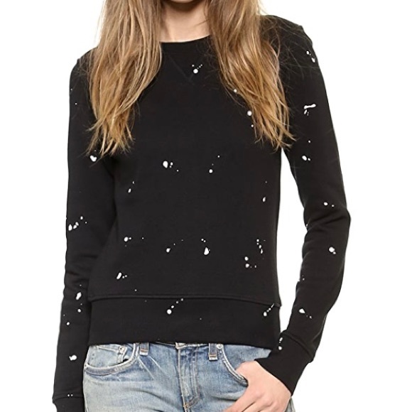rag & bone Tops - NEW Rag & Bone Black Splatter Paint Sweatshirt